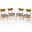Landon 4-Piece Wood Dining Chair Set In Acorn