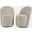 Landon Upholstered Swivel Dining Chair Set of 2 In Gray