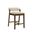 Landyn 26 Inch Counter Height Barstool In Ecru and Sepia Brown