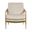 Langford Performance Velvet Accent Armchair In Walnut and Almond
