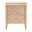 Lara 2-Drawer Nightstand with Laser-Cut Geometric Overlay In Oak Brown