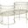 Lara Antique White Kissing Bench