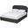 Larese Dark Grey Fabric Upholstered 2-Drawer Queen Size Platform Storage Bed