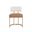 Larissa Dining Chair In Napa Cognac and Rhea Light Barley