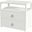 Lark 2 Drawer Wide Nightstand In White