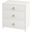 Lark 3 Drawer Nightstand In White