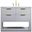 Larkin 42 Inch Single Bathroom Vanity In Grey