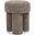 Larson Polyester Fabric Ottoman In Brown