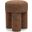 Larson Polyester Fabric Ottoman In Cognac