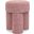 Larson Polyester Fabric Ottoman In Pink