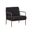 Lathan Lounge Chair In Charcoal Black