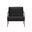 Lathan Lounge Chair In Charcoal Black