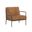Lathan Lounge Chair In Tan Leather