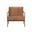 Lathan Lounge Chair In Tan Leather