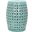 Lattice Light Blue Petal Garden Stool