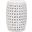 Lattice White Petal Garden Stool