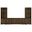 Laughlin 3-piece Entertainment Center TV Stand In Dark Pine