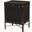 Laura Canvas Lift Top Trunk End Table In Black