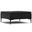 Laura Vegan Faux Leather Mid Century Lift Top Storage Ottoman In Midnight Black