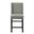 Laurant Upholstered 24 Inch Counter Stool - Set of 2 In Espresso and Charcoal Upholstery
