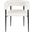 Lavina Vegan Leather Dining Chair Set of 2 In Cream and Matte Black