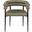 Lavina Vegan Leather Dining Chair Set of 2 In Olive and Black