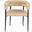 Lavina Vegan Leather Dining Chair Set of 2 In Black and Tan