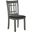 Lavon Padded Dining Side Chairs Medium Grey and Black Set of 2