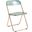 Lawrence Acrylic Folding Chair In Jade Green