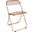 Lawrence Acrylic Folding Chair In Rose Pink