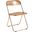 Lawrence Acrylic Folding Chair In Tangerine