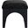 Lawson Chenille Fabric Upholstered Ottoman In Black