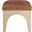Lawson Chenille Fabric Upholstered Ottoman In Cognac and Natural