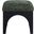 Lawson Chenille Fabric Upholstered Ottoman In Green and Black