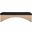 Lawson Velour Fur Fabric Bench In Black and Natural