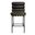 Layla Bar Stool In Antique Black Leather