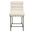 Layla Counter Stool In Ivory Leather