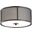 Layne Dark Gray and White Flush Mount Light