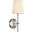 Mel 5.5" Burnished Nickel 1 Light Wall Sconce