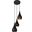 Nora 14.5" Black 3 Light Pendant