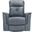 Bristow Swivel Glider Reclining Chair In Blue and Gray