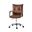 Leather Task Chair In Brown