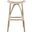 Leda Rattan Bar Stool In White and Grey