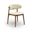 Leesa Vegan Leather Upholstered Dining Chair Set of 2 In Cream