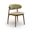 Leesa Vegan Leather Upholstered Dining Chair Set of 2 In Khaki