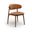 Leesa Vegan Leather Upholstered Dining Chair Set of 2 In Tan