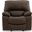Leesworth Power Rocker Recliner In Dark Brown