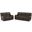 Leesworth Reclining Power Living Room Set In Dark Brown