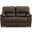 Leesworth Reclining Power Loveseat In Dark Brown