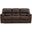Leesworth Reclining Power Sofa In Dark Brown
